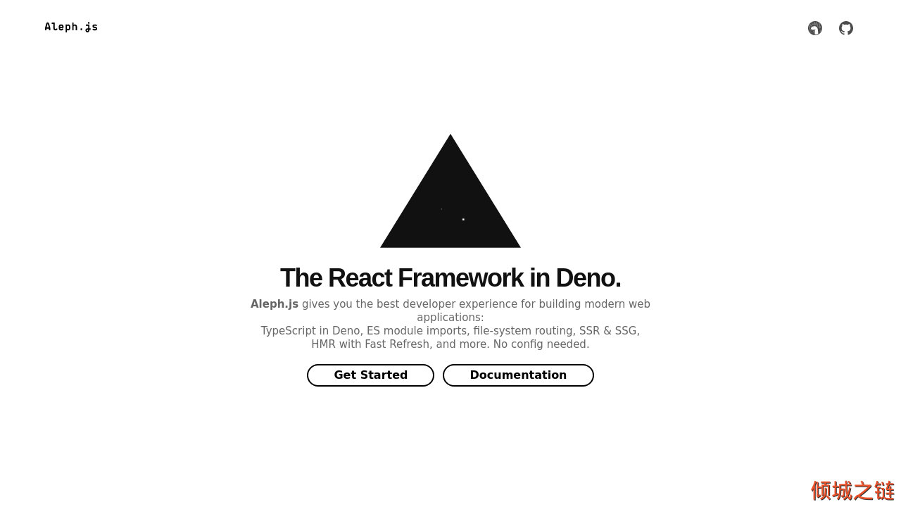 倾城之链 - Aleph.js - The React Framework in Deno