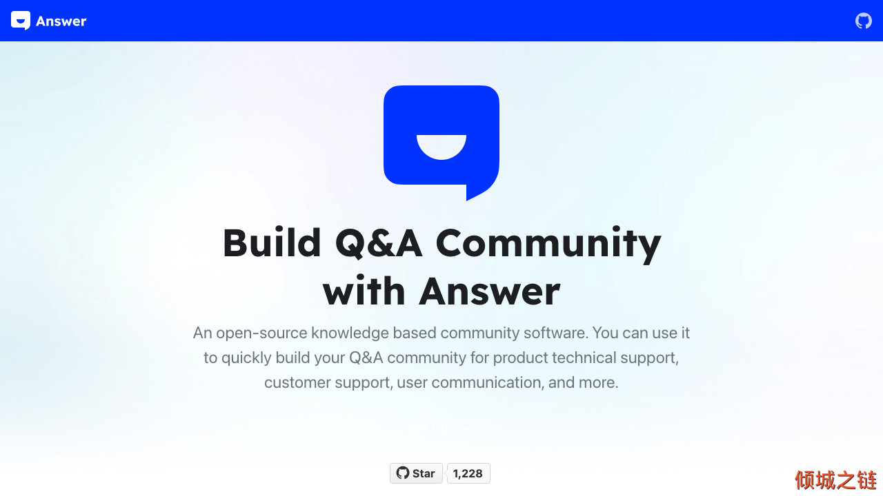 倾城之链 - Answer - Build Q&A community