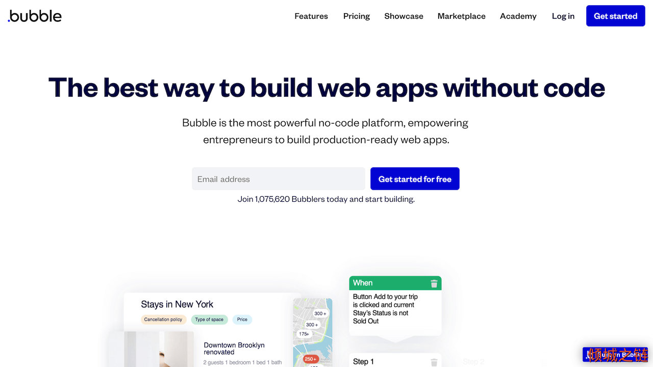 倾城之链 - The best way to build web apps without code | Bubble