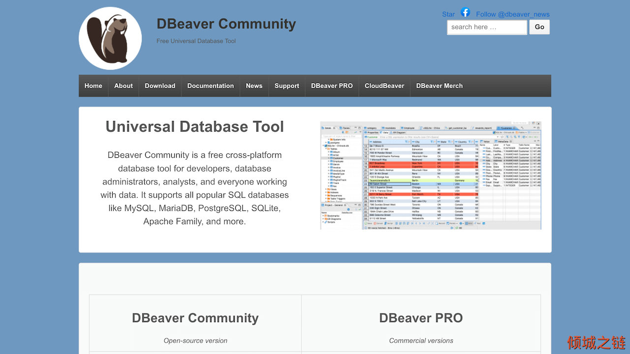 倾城之链 - DBeaver Community | Free Universal Database Tool