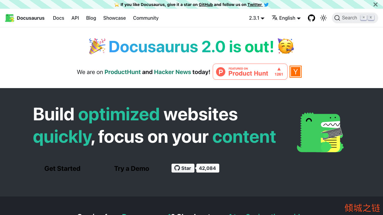 倾城之链 - Build optimized websites quickly, focus on your content | Docusaurus