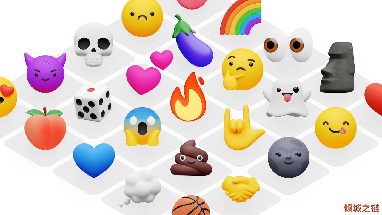 倾城之链 - 3D Emoji for design projects and startups