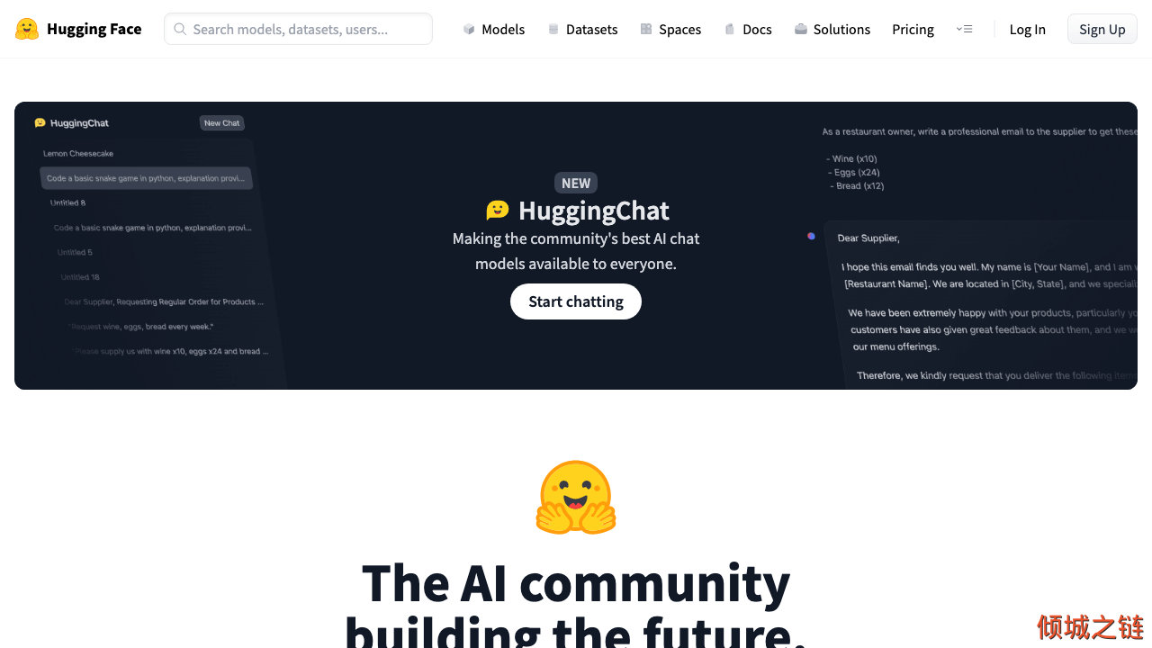 倾城之链 - Hugging Face – The AI community building the future.