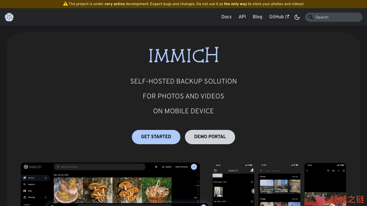 倾城之链 - Immich - High performance self-hosted photo and video backup solution