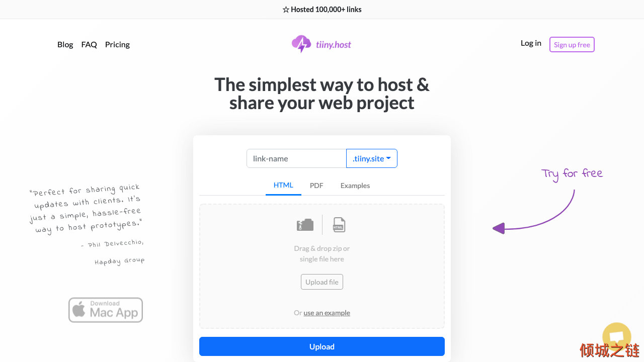 倾城之链 - tiiny.host - The simplest way to share your web project