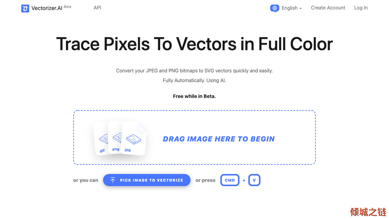 倾城之链 - Trace Pixels To Vectors in Full Color, Fully Automatically, Using AI - Vectorizer.AI