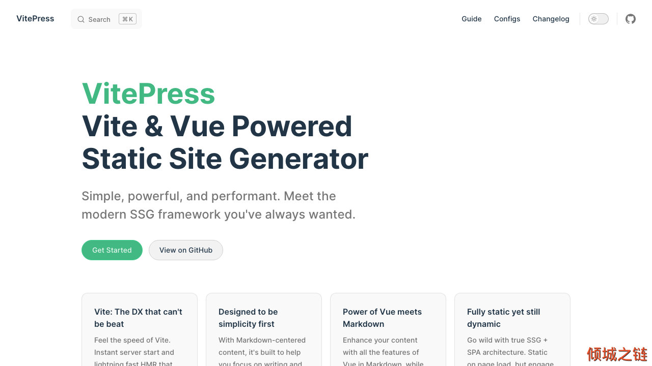 倾城之链 - VitePress | Vite & Vue Powered Static Site Generator