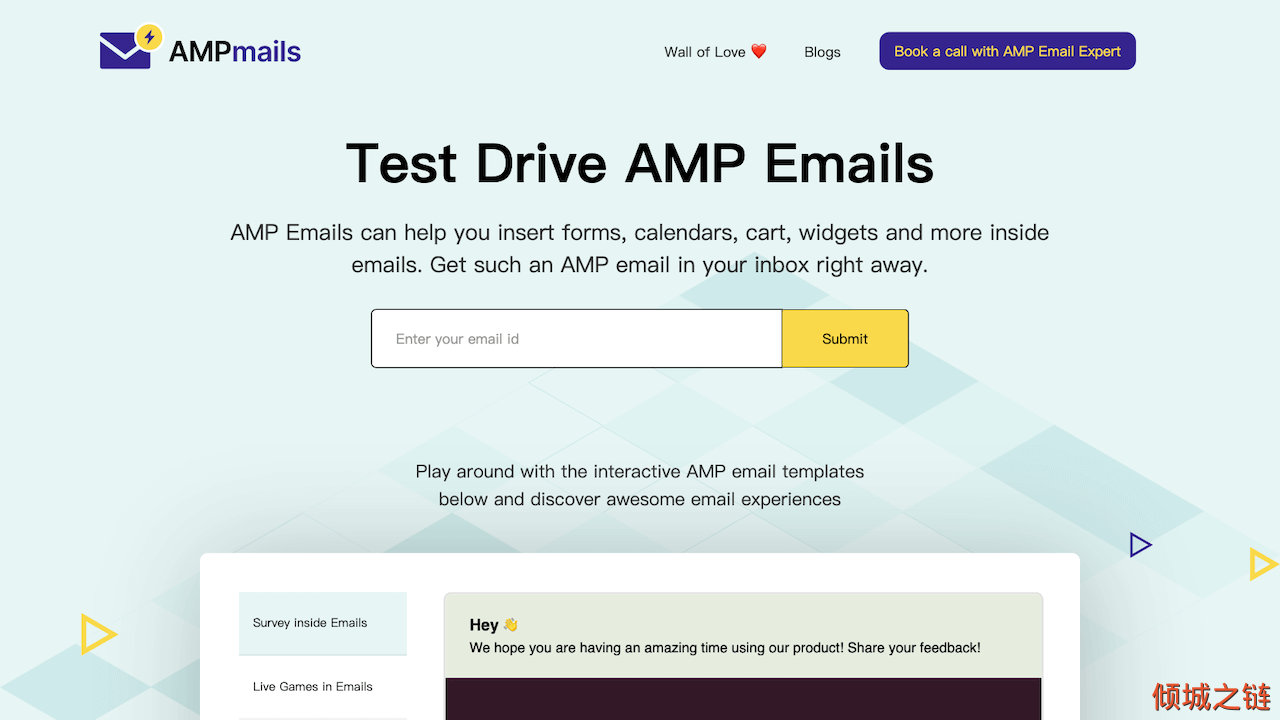 倾城之链 - AMP mails - Latest Templates, Use Cases, Expert Insights, Community & Best Practices