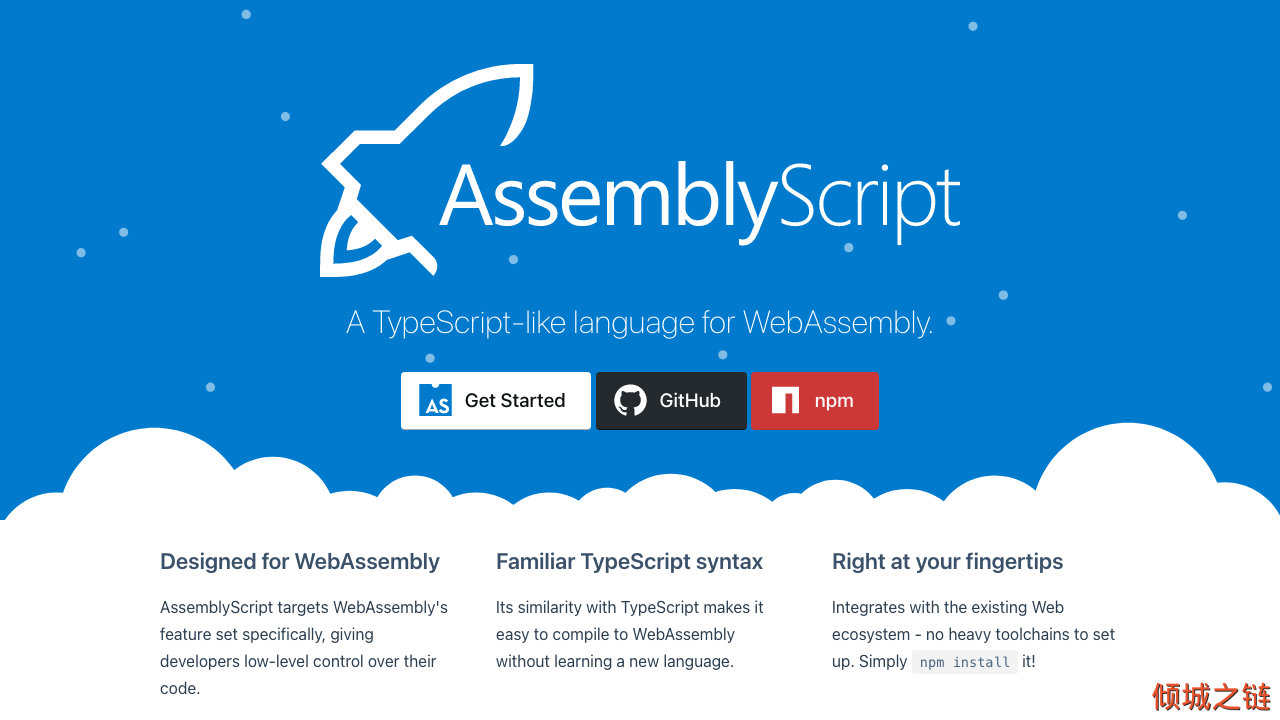 倾城之链 - AssemblyScript | A TypeScript-like language for WebAssembly