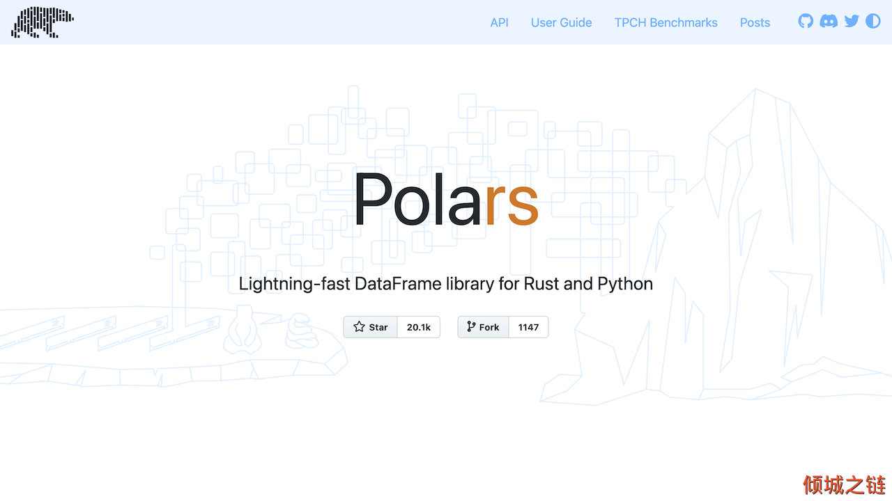 倾城之链 - Polars | Blazingly fast DataFrames in Rust, Python, Node.js, R and SQL