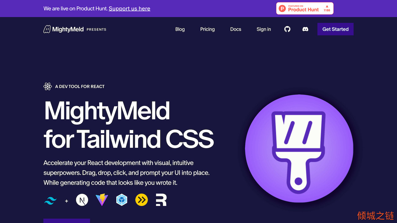 倾城之链 - MightyMeld for Tailwind CSS and React